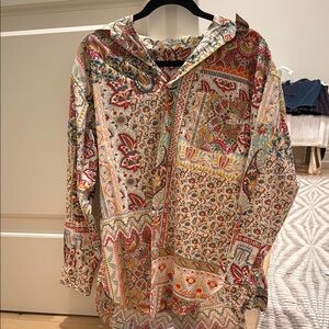 Etro Paisley Floral Patchwork Print Button down shirt Size M